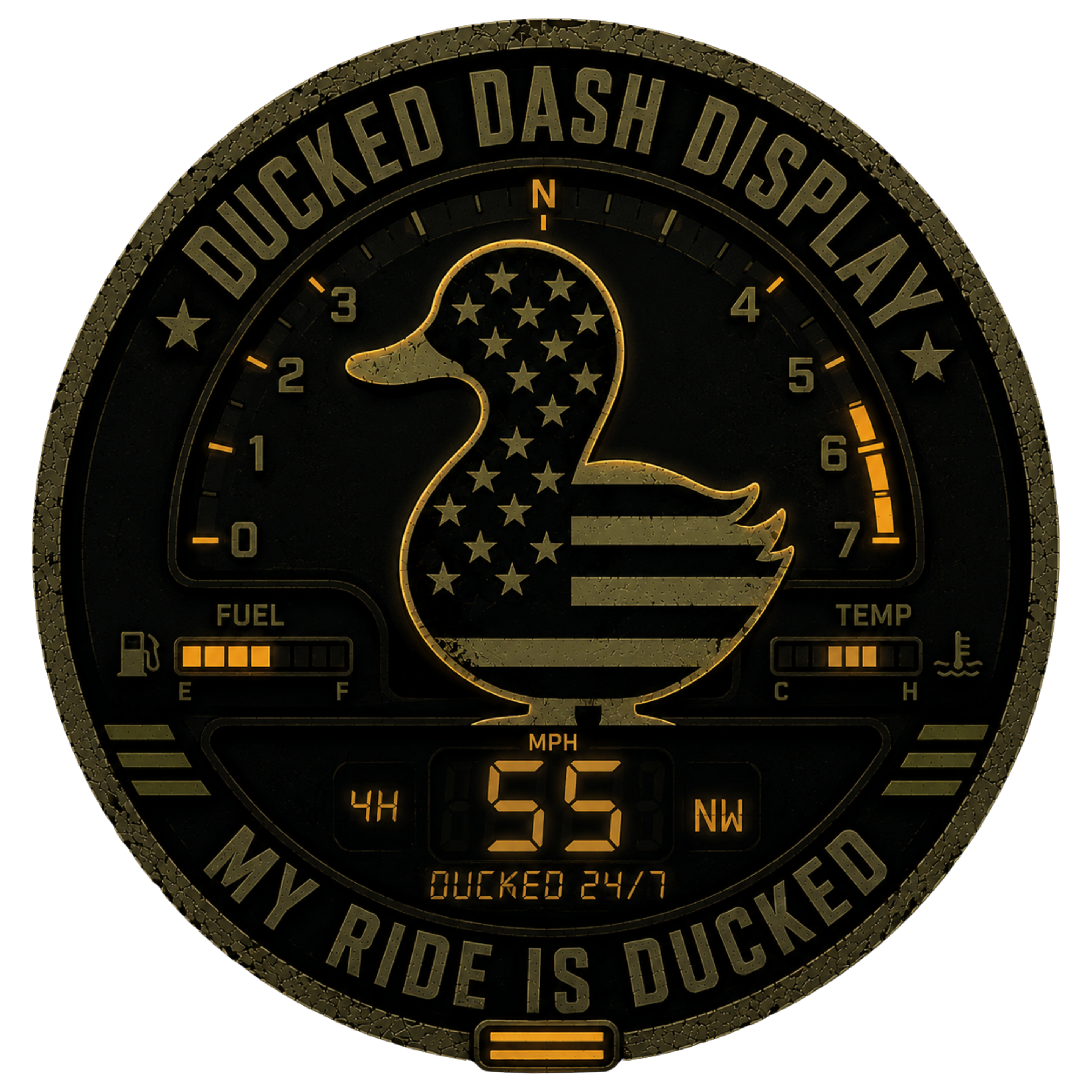 Ducked Dash Display — Section Identity Badge